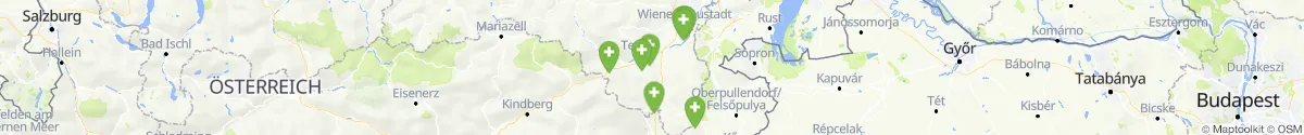Kartenansicht für Apotheken-Notdienste in der Nähe von Hochneukirchen-Gschaidt (Wiener Neustadt (Land), Niederösterreich)